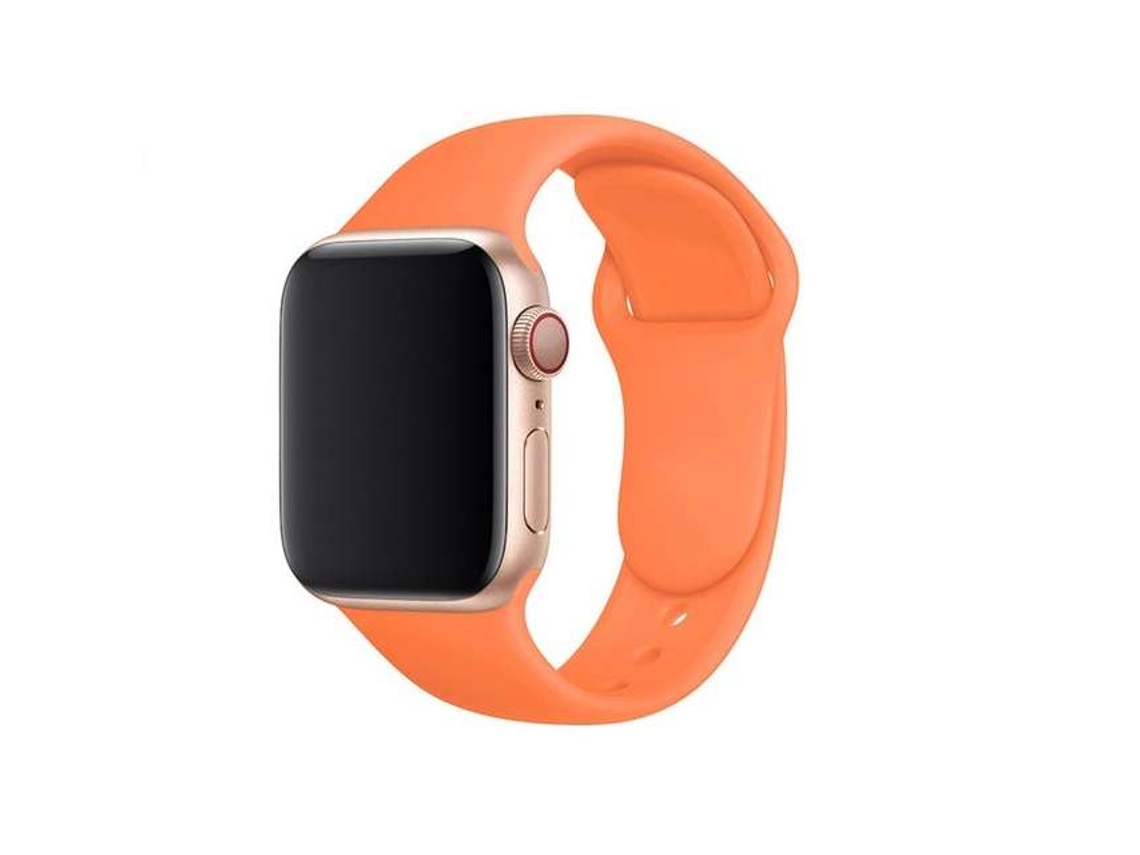 Correa Pulsera Silicona Suave para Apple Watch Series 8 41Mm Naranja