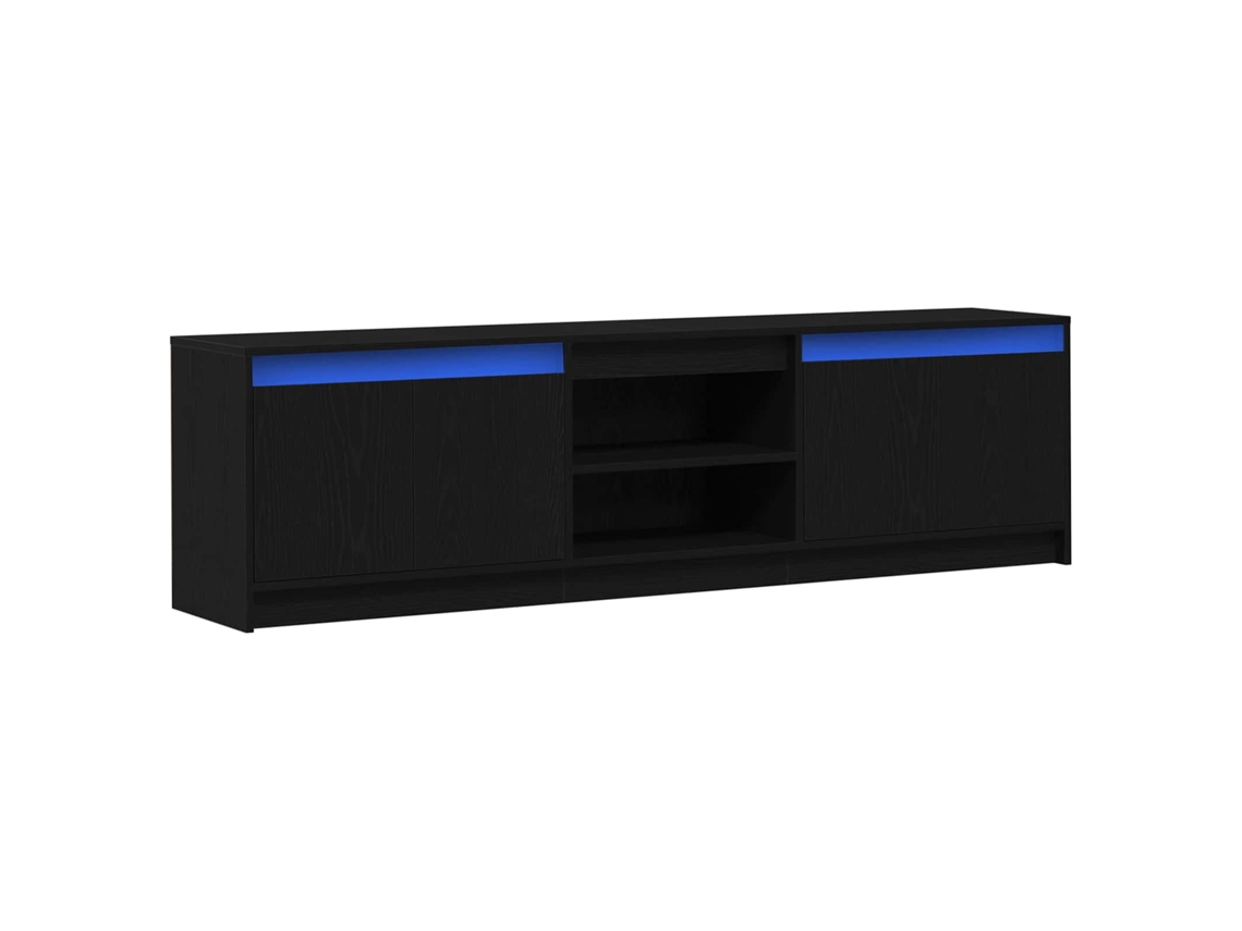 Maison Exclusive - Unidades De Tv 2 Pcs Negro 180 X 34 X 50 Cm