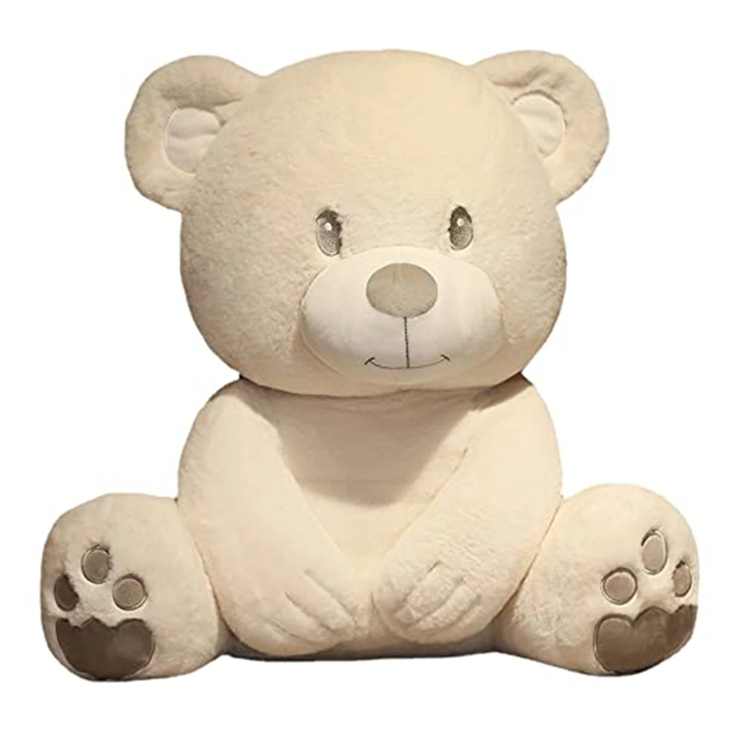 (blanco, 25 Cm) Peluche De Osito De Peluche Blanco, Muñeco Adorable