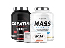 Programa avanzado de aumento de peso Expert Mass de 25 kg con creatina cremosa de vainilla, Hardcore BCAA Xtreme, Xenatest, Hardcore Superset Nutrition