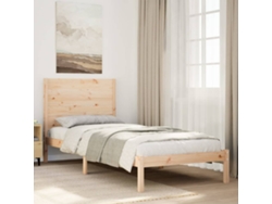Cama Extralarga Sin Colchón Madera Maciza 100x220 Cm