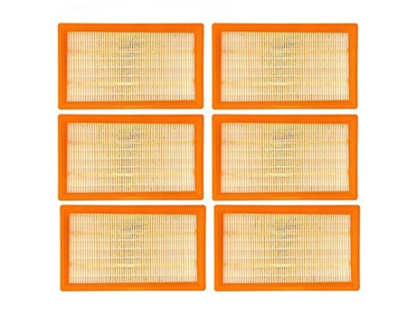 Accesorio Aspiradoras Kit Filtro Compatibilidad Universal 6Pzs KARCHER Nt25 Nt35 Nt360 Nt45 / 1 Nt55 / 1 Nt361