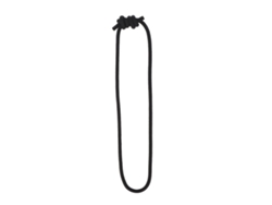 Mali corda de Escalada 1,2m 6mm 12kn Cordão Acessório Utilitário para Camping Outdoor Preto