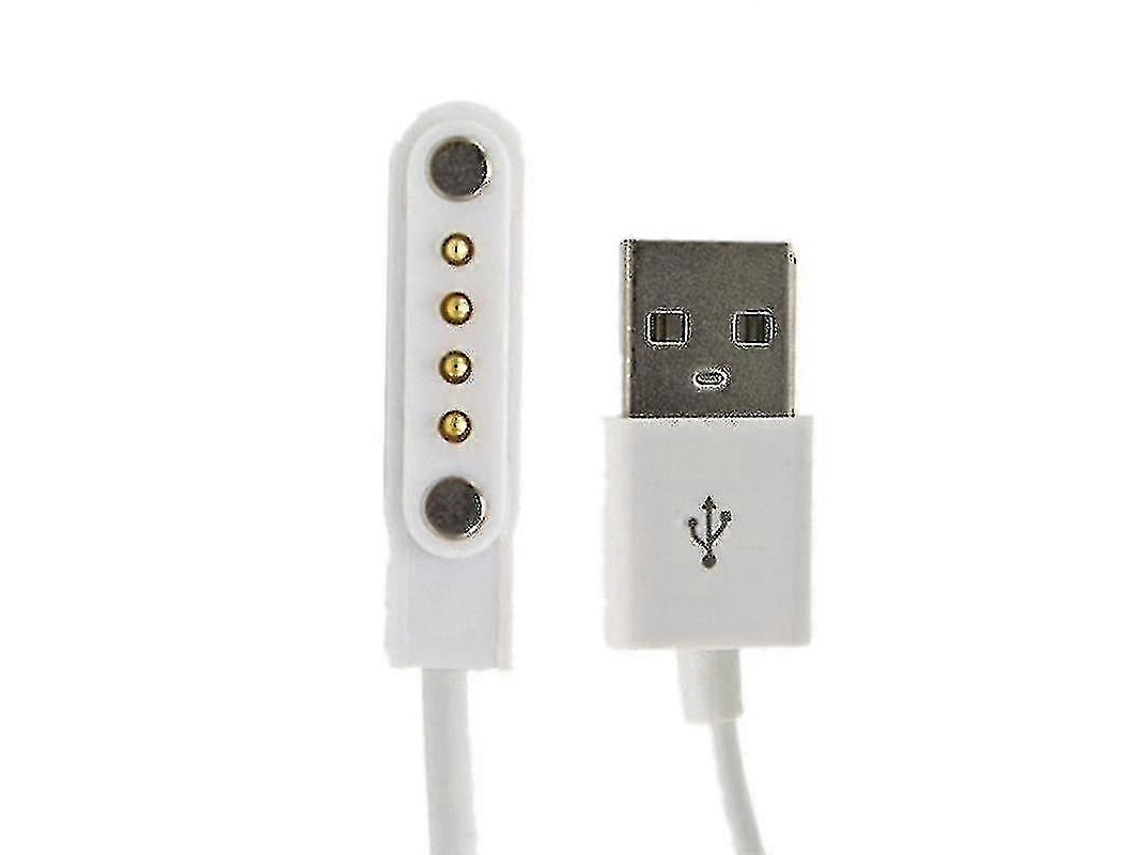 Cable de carga magnético universal Rebe de 4 pines para relojes inteligentes y pulseras inteligentes.