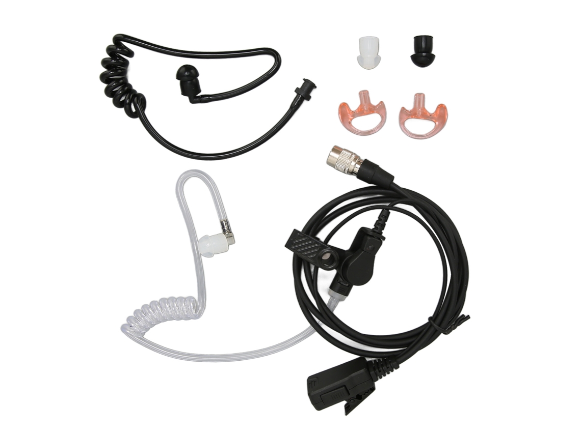 Auriculares De Tubo De Aire Compatibles Con Walkie-talkies Harris, Radio Bidireccional De 6 Pines