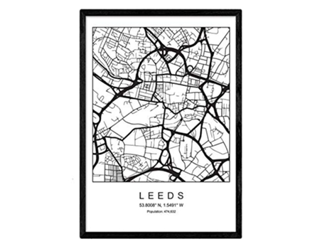 Lámina NACNIC Mapa Leeds (A3)