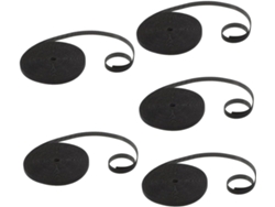 5 Rollos De Organizador De Cables Reutilizable Con Cierres De Velcro Para El Hogar.