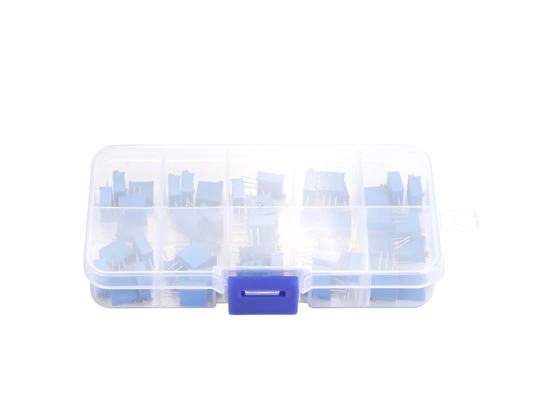 50pcs Resistor Trimmer Ajustable 3296w 100-500k Ohm Set Para