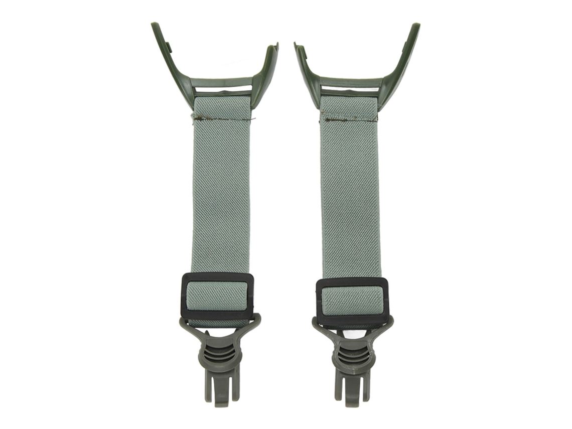 Correa Elástica Para Gafas De Caza, Extensible, Cómoda, Para Riel Rápido, Verde, 2 Piezas