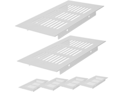 6 Piezas Rectangulares De Ventilación Para Accesorios De Gabinetes