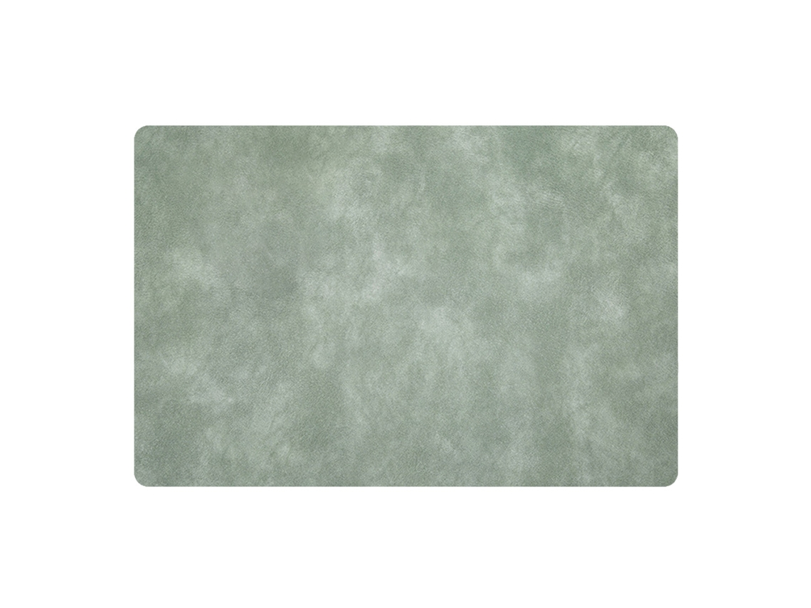 Juego de 3 tapetes de cocina de piel lavables y antideslizantes, 43x30 cm, verde TRUYUETY