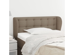 Cabecero De Tela Gris Taupe 83x23x78/88 Cm