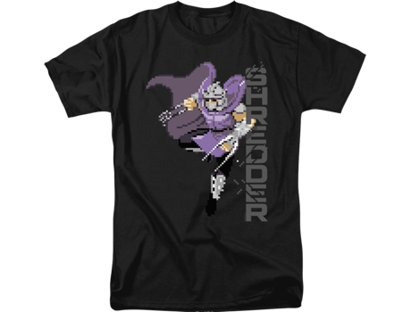 Camisetas Unisex DEEPSTONE Video Game Shredder Teenage Mutant Ninja Turtles Negro (XXXL)