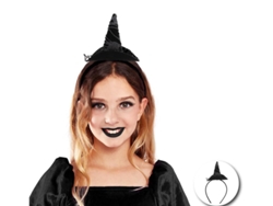 Diadema de Bruja negra clásica infantil