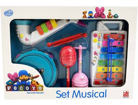 Juguete Musical REIG Xilofón tambor saxofón y maracas Pocoyó (Edad Mínima: 3)