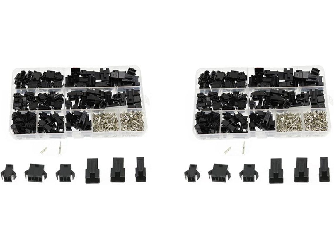 Conector De Cable Sm2.54 Macho De 2,54 Mm Con Terminales Y Conectores De 3 Y 4 Pines.