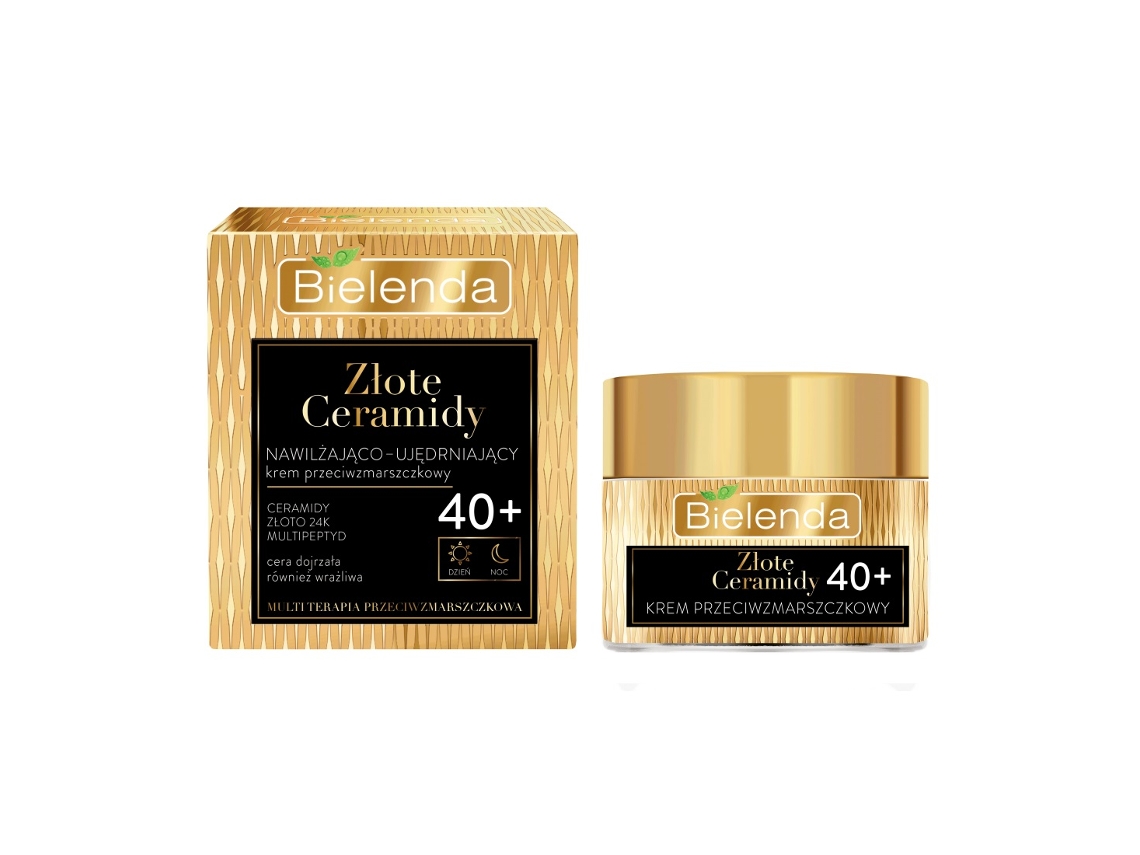 Crema Antiarrugas Hidratante Y Reafirmante Con Ceramidas De Oro 40, 50ml Bielenda