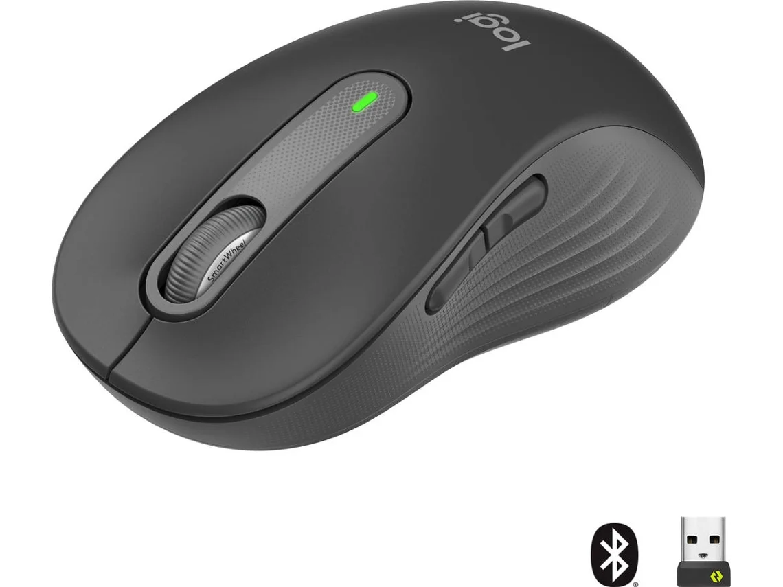 Ratón LOGITECH Signature M650 L (Inalámbrico - Regular - 2000 dpi - Gris)