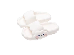 Chanclas De Verano Para Mujer, Bonitas, Con Suela Gruesa, Cómodas, Antideslizantes, De Pvc Ligero, Blancas, Tallas 38-39.
