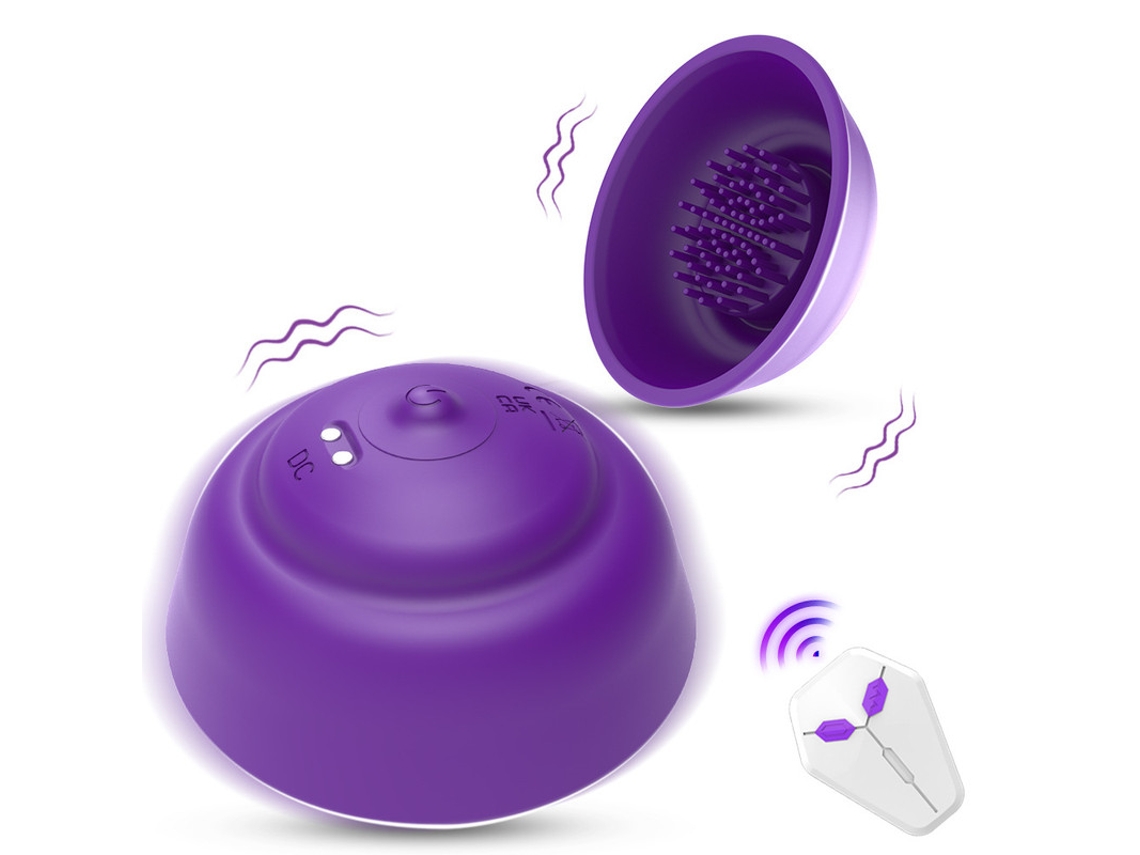Estimulador De Succin De Pezn Con Control Remoto Inalmbrico Con 10 Modos Para Mujeres (prpura)