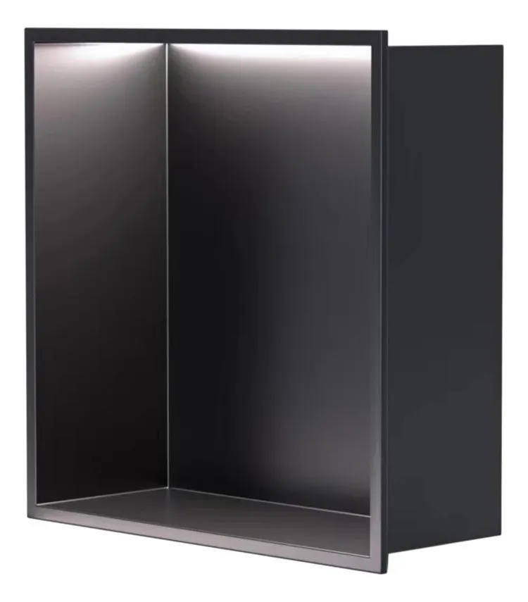 Nicho de inserción de pared fácil de instalar, negro Nichevayotoy