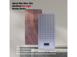 1 unidad de mini dispositivo portátil para terapia de luz roja - 72 LED, 4 longitudes de onda NBW