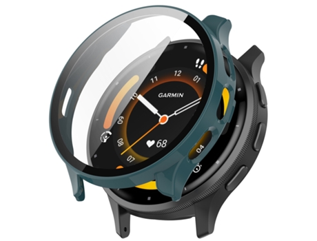 Garmin Venu 3 piezas + caja de reloj integrada con película de vidrio templado (verde pino)