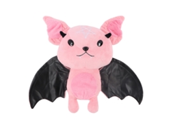 Ats-muñeco De Peluche Murciélago Suave Cute Cartoon Para Niños Fiesta Halloween Navidad Decoración Hogar Rosa