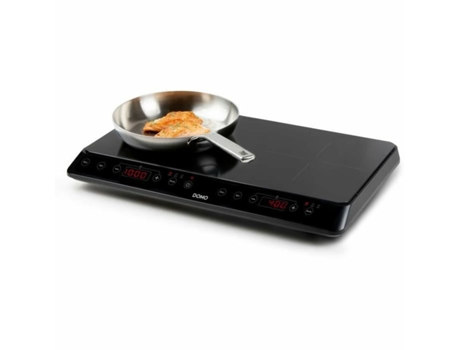 Cocina Portátil Eléctrica DOMO 56099 (Nº quemadores 2 - Negro)
