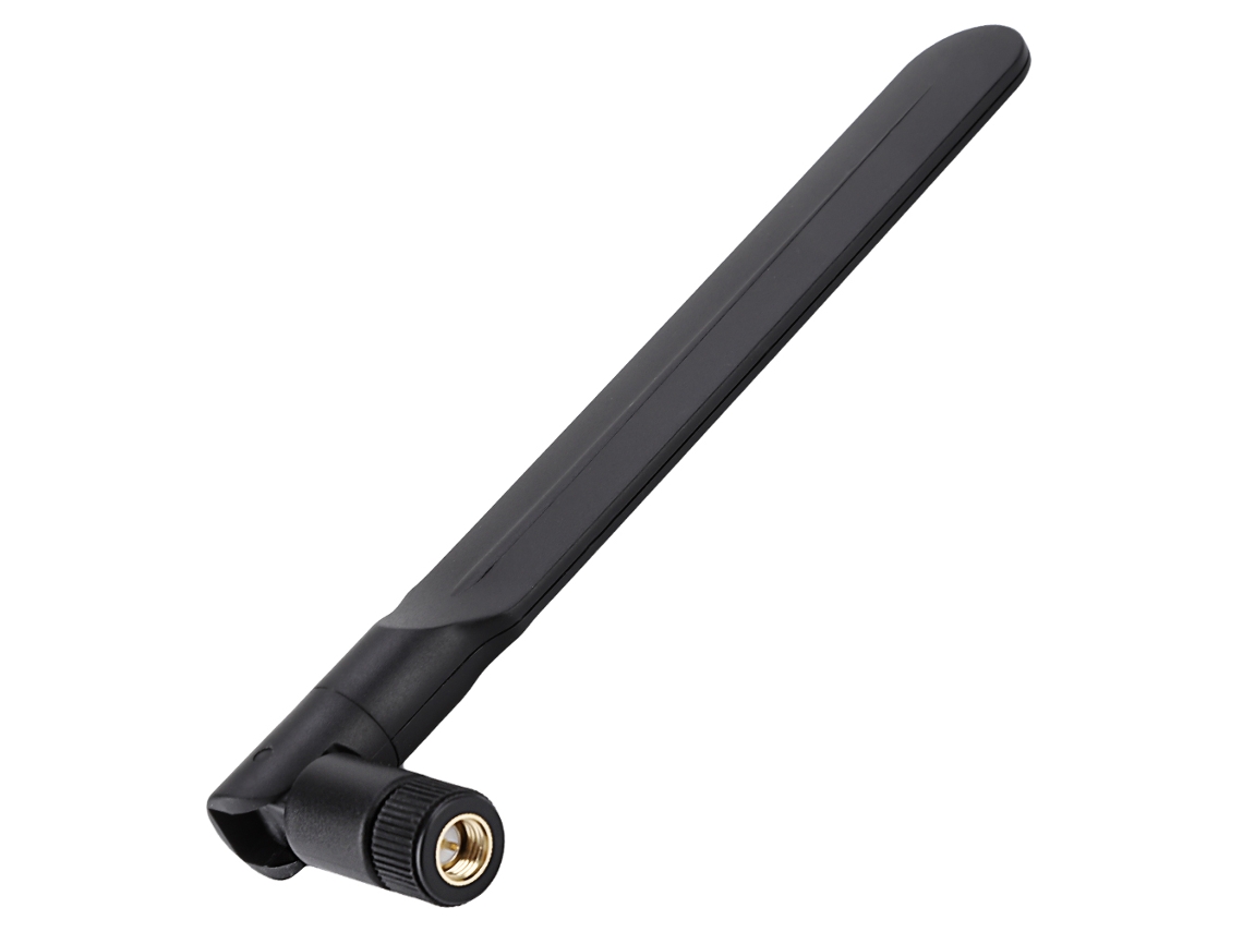 2pcs Antena 3g 4g Lte Cpe Sma Macho Giratória Para Roteador Universal 5dbi Abs Preto