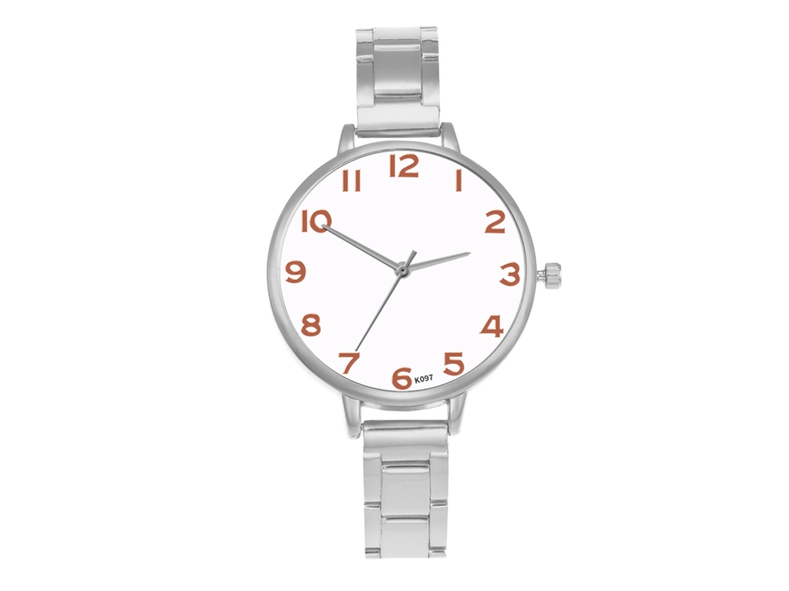 Reloj De Pulsera De Moda Para Mujer Con Brazalete De Acero Inoxidable, Cuarzo, Estilo Casual, Color Plata.
