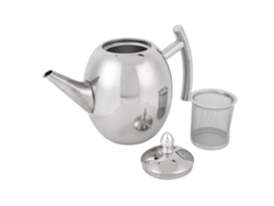 Hervidor De Acero Inoxidable Con Tapa Y Filtro, Asa Curva, 1,0 L Para El Hogar, Restaurante Y Hotel.