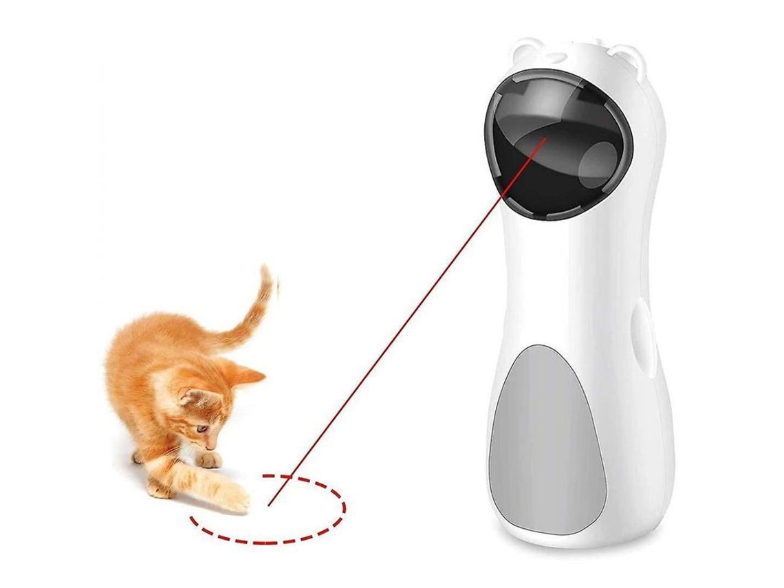 Juguete Laser Automático Para Gatos, Juguete Interactivo Rotativo Con Función De Temporizador Y 3 Velocidades Ajustables