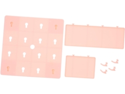 1 Juego Organizador Pared Estante Tablero Perforado Abs