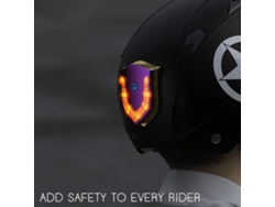 Luz Led Inteligente Para Advertencia De Seguridad Durante La Conducción, Casco De Motocicleta