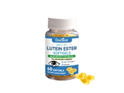 Cápsulas de suplemento nutricional para el cuidado ocular en adultos mayores de 50 años.