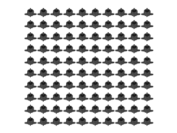 100 goteros autocompensadores de 4 mm y 4 l PP para riego en grandes extensiones de terreno. Color negro.