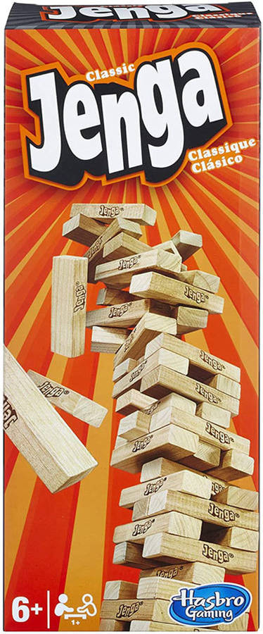 Juego Educativo HASBRO Jenga (Edad Mínima: 6 Años - 8 x 11,5 x 28 cm)