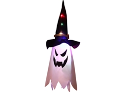 2026-lámpara Led Colgante De Fantasma Con Sombrero De Mago Para Jardín Patio Suministros De Halloween