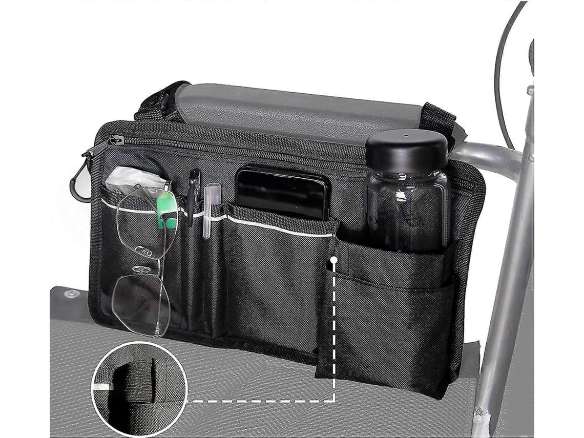 Bolsa Impermeable Para Silla De Ruedas Con 4 Bolsillos Accesorio Universal Para Silla De Ruedas Y Scooter Con Cinta Reflectiva