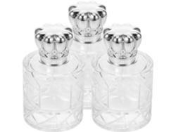 3 Piezas De Frascos Atomizadores De Vidrio Para Perfume En Formato Mini