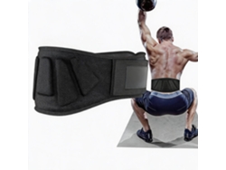 Cinturón De Levantamiento De Pesas Digitallab M Con Soporte Lumbar Para Sentadillas - Negro