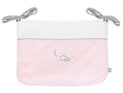 Cesta Pañalera con Lazos Dream Big Rosa KIKKABOO