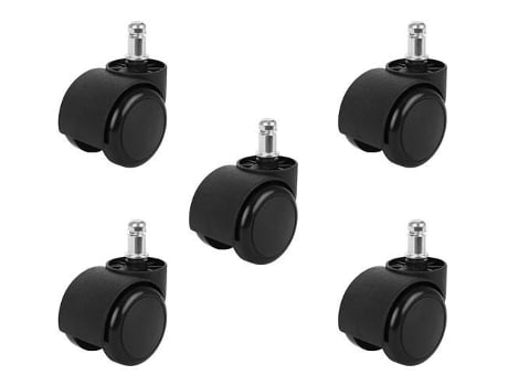 Juego de 5 ruedas ISO para silla de oficina