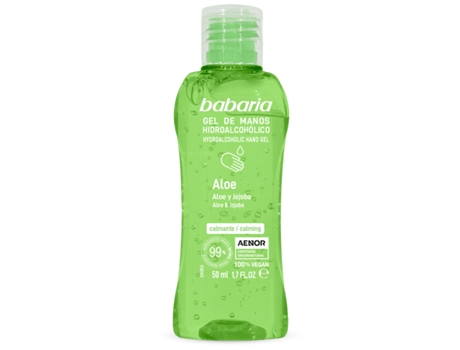 BABARIA Gel de Manos Hidroalcohólico Aloe 50 Ml