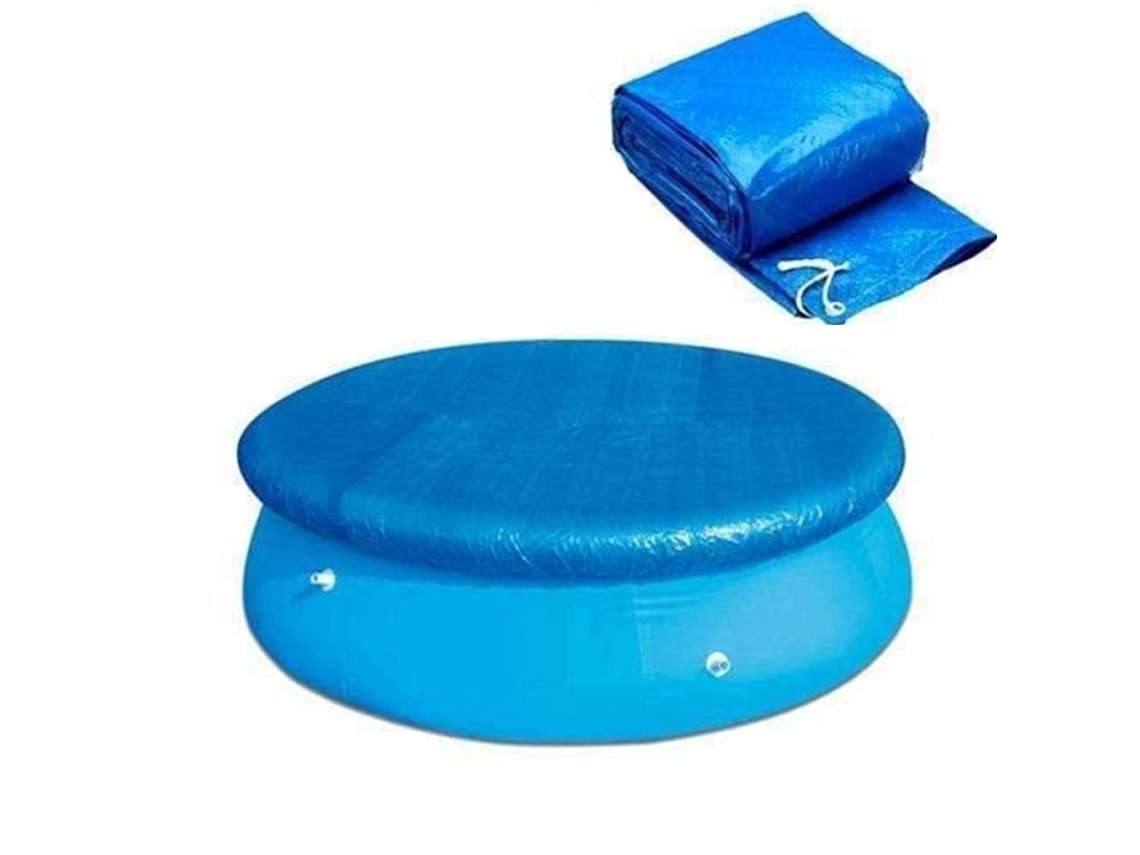 RELAVAEV Tampa Redonda Para Piscina Com Elástico, Lona Para Piscina, Lona Protetora, À Prova De Vento, Chuva E Poeira Para Fast Set Pool