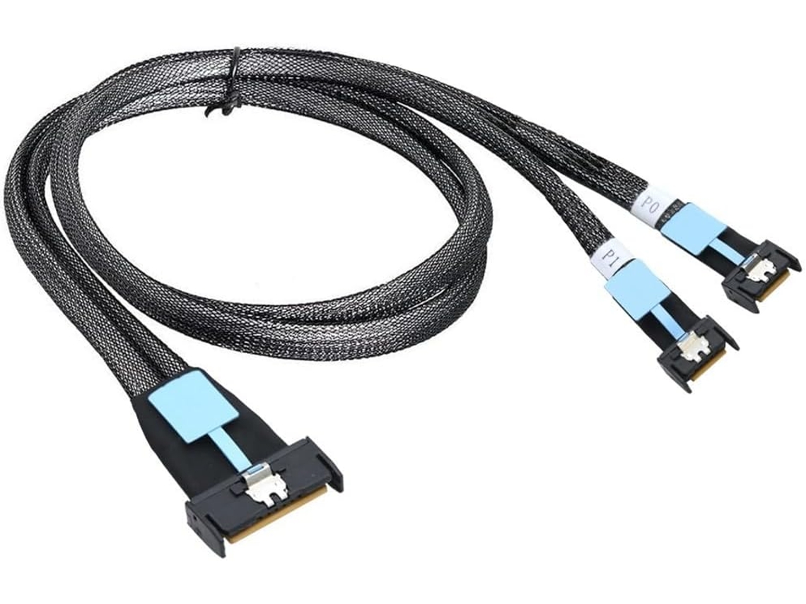 Cable Adaptador Gen5 Mclo X8 A Dual Mcio X4 Para Pc, Sata 3.0 U.2 Oculink Pcie