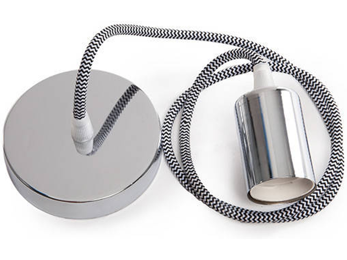 Pendel E27 Cable 1000 X 0,75mm Tela - Rosetón [sc-mpl014