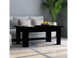 Mesa de Centro Apoyo 100X60X42 cm Contrachapado Negro