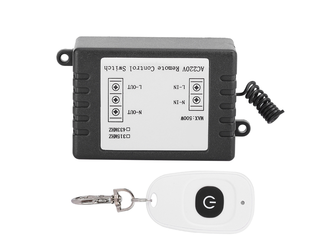 Control remoto inalámbrico de un solo botón para control de luz de electrodomésticos
